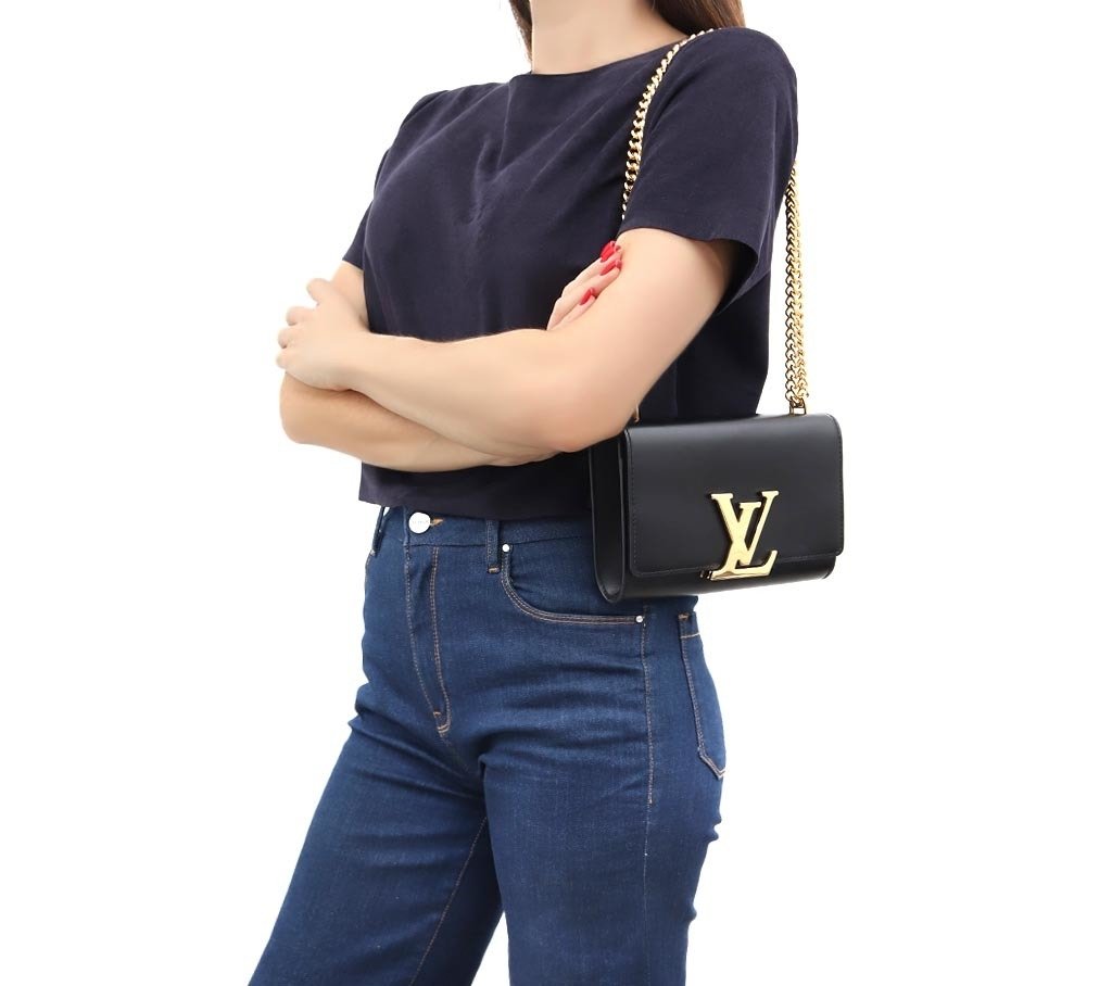 louis vuitton chain bolsa black