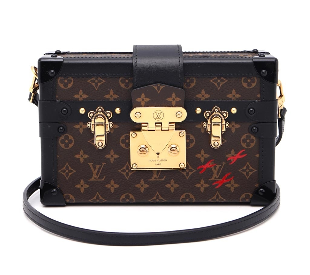 louis vuitton black and brown bolsa