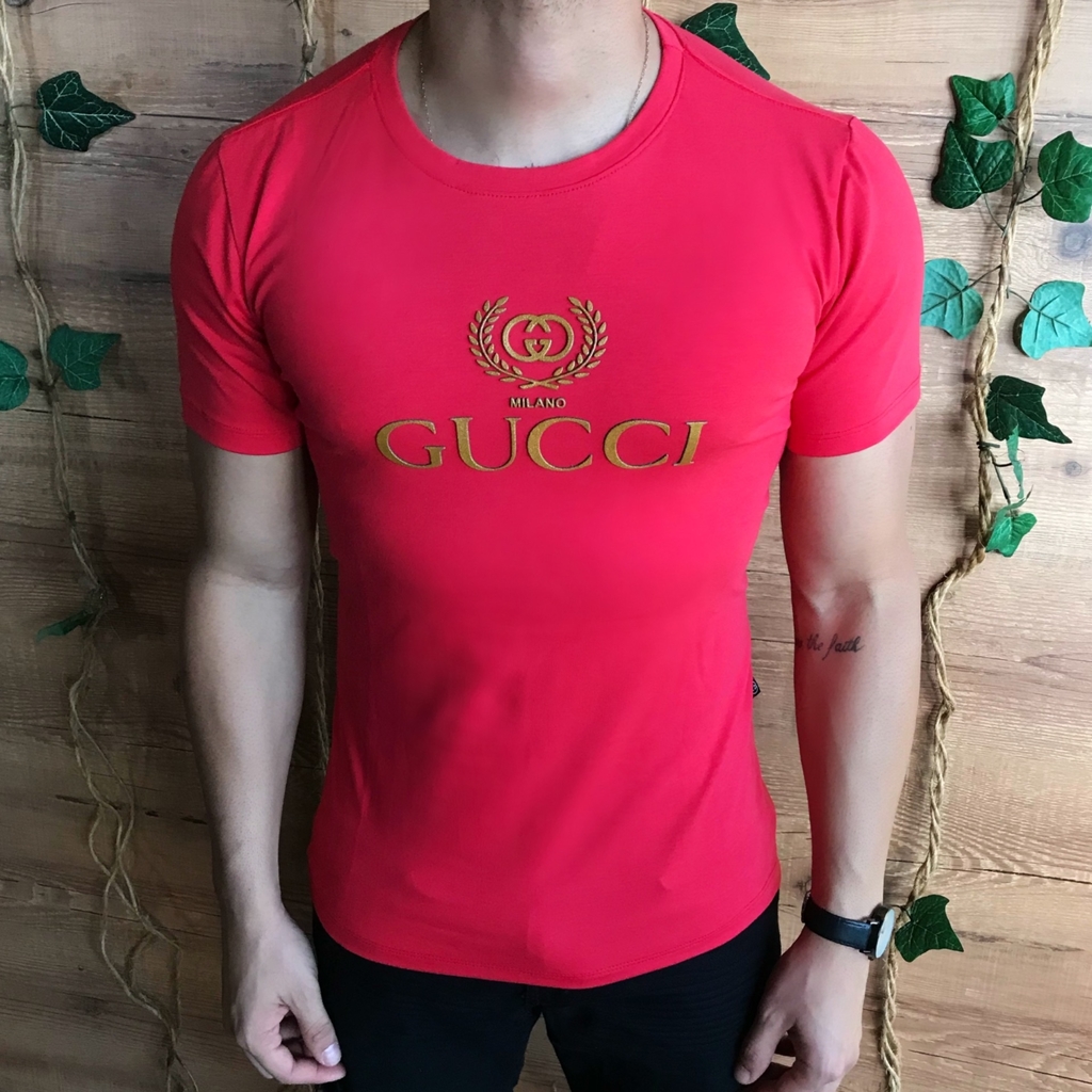 camisa gucci vermelha