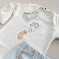 Tobías | Body estampa central + babucha - comprar online