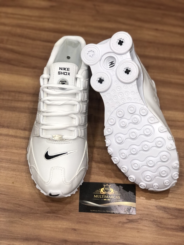 Nike Shox NZ EU Branco com detalhe Preto