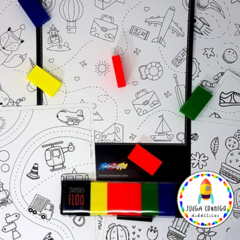 Kit Mil Ideas Para Pintar con Crayones Flúo - comprar online