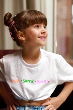 T-Shirt VIVER SORRIR AMAR Infantil