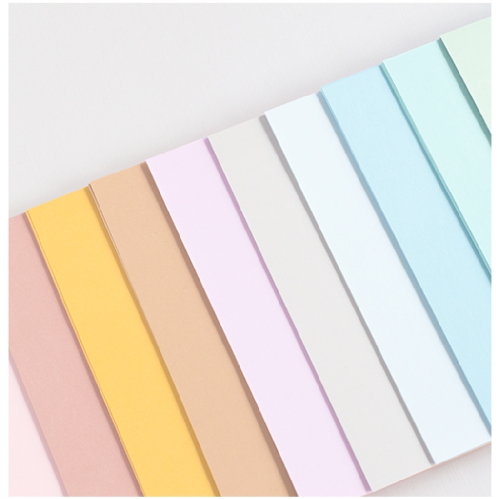 Colección de 36 papeles lisos, colores pasteles varios!