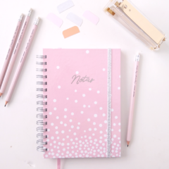 Cuaderno de Notas Rayado Rosa Random