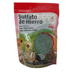 FERTILIZANTE SULFATO DE HIERRO PLANTAS FLORALES CESPED HUERTA