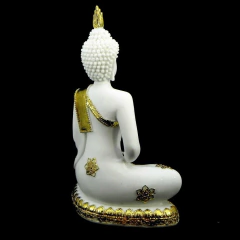 Buda em resina com pó mármore - Loja Online Varejo de Produtos Esotéricos - Mandala Esotérica