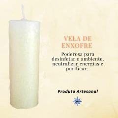 Vela Com Enxofre - Artesanal