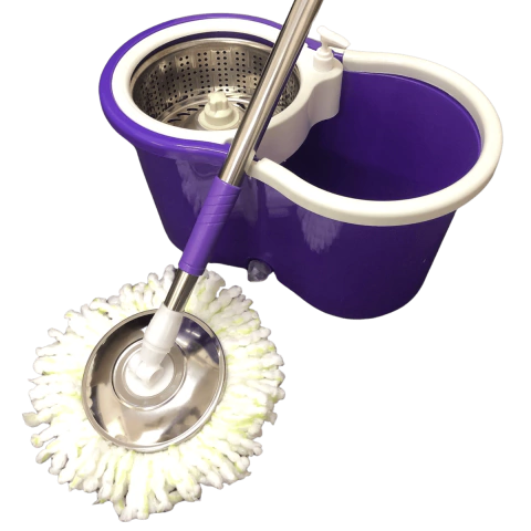 Mopa centrifuga violeta + repuesto + dispenser