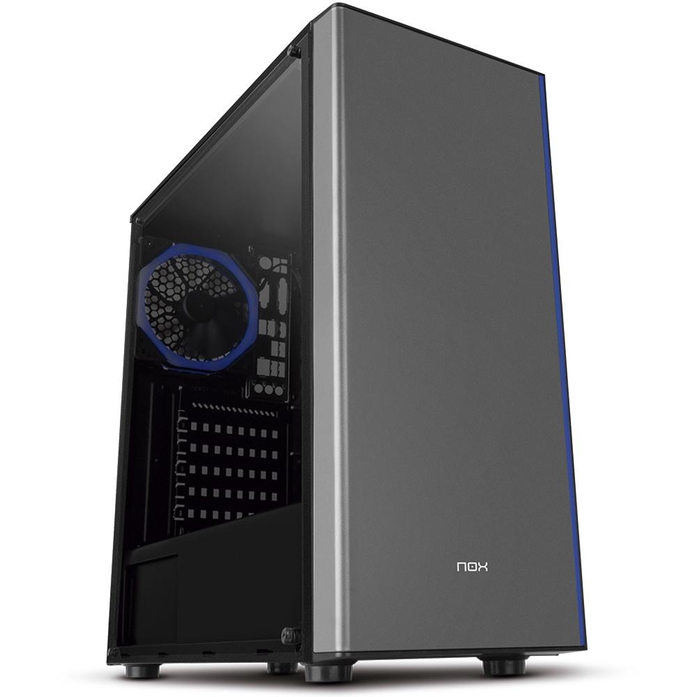Gabinete Gamer NOX Infinity Omega RGB Rainbow 1 Cooler Lateral Em