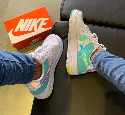 tenis nike air max preto com verde