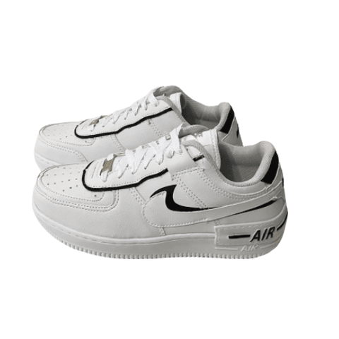 air force 1 shadow preto e branco