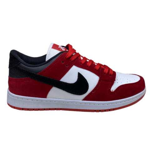 nike dunk vermelho e preto
