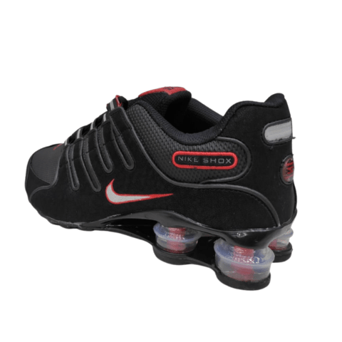 nike shox nz se preto e vermelho