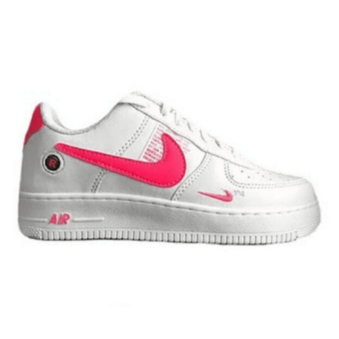 air force holografico branco rosa glitter