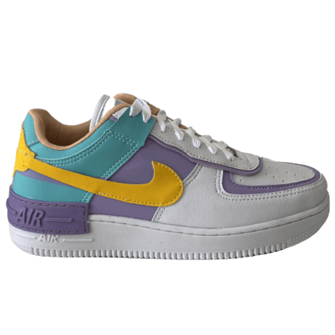 air force holografico branco rosa glitter