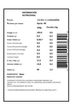 Maqui en polvo orgánico 1 Kg - comprar online