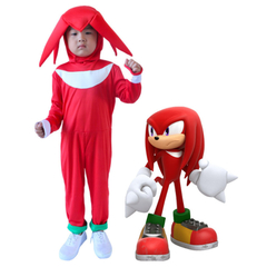 Fantasia Knuckles Sonic Vermelho - comprar online