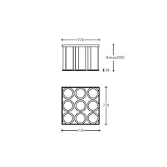 Colgante OLIMPIC 9 LED 95W Dimerizable - comprar online