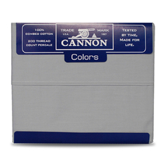 Sabanas Cannon Colors 200 Hilos 2 Plazas y 1/2 Gris - comprar online