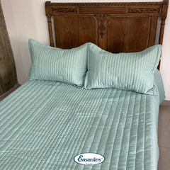 Cubrecama Cotton Touch King Aqua - comprar online