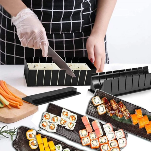 Kit Completo Moldes para Sushi 10 Piezas
