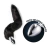 Kit Plug Anal Rabo de Raposa Preto 40 cm Tam P