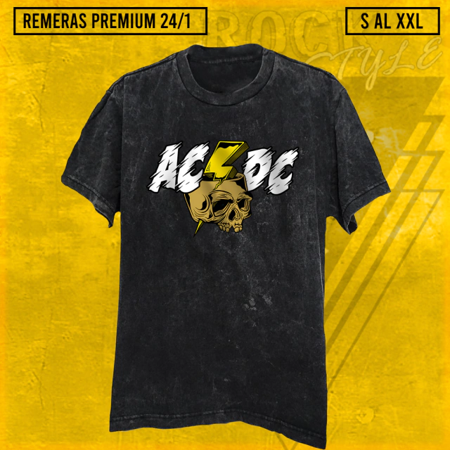 Remera ACDC Skull 1 - Comprar en CONVOYS Rock Style