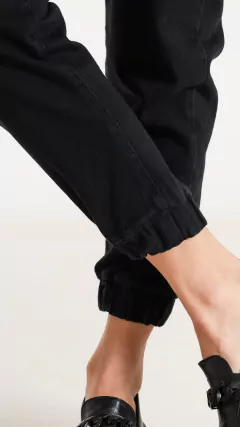 Imagen de Pantalón con elástico en botamanga (BLACK NAPOLES)