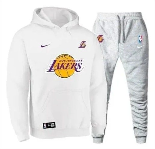 lakers pregame moletom com capuz