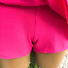 Vestido rosa Pink com bojo e shorts Tam: U - loja online