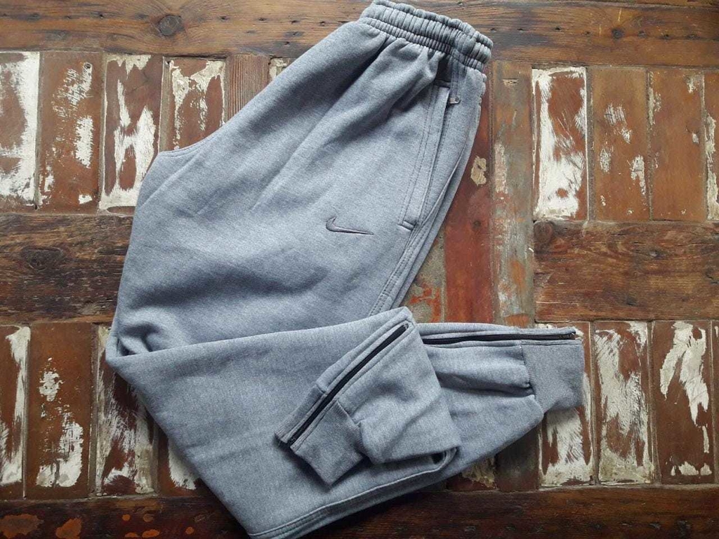 PANTALON JOGGING HOMBRE/UNISEX ALGODON FRIZADO CON PUÑO Y CIERRE