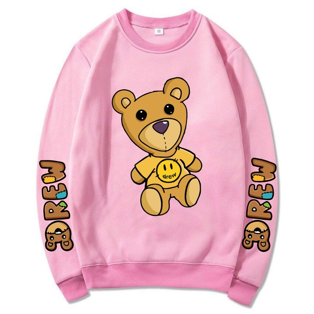 light pink drew house moletom com capuz