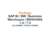 Paquete SAP BI / BW / Business Warehouse 7.4 / 7.5 / BW4HANA