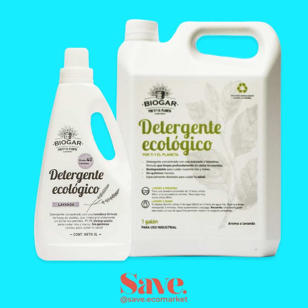 Detergente ecológico para ropa - Save ecomarket