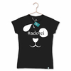 T-Shirt - #ADOTEI - Cachorro - Preto