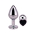 Plug Metálico Piedra Corazón Grande - comprar online