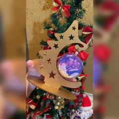 Árvore de Natal com Bolinha de Natal com Fotos Árvore de Natal com Bolinha de Natal com Fotos