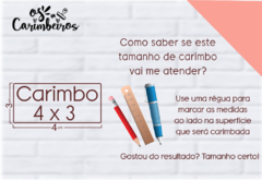 Carimbo Personalizado 4 x 3 - comprar online