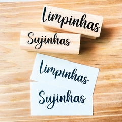Kit Carimbos Limpinhas e Sujinhas (Cod 1194)