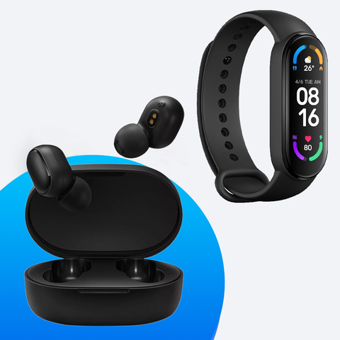 COMBO 8 - Auriculares Bluetooth Xiaomi Airdots 2 + Smartband M4 PRO