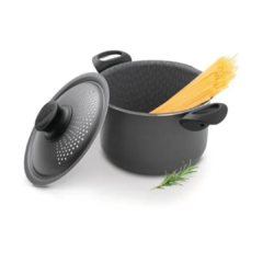 Olla Spaguetera Tramontina Negro 24cm - comprar online