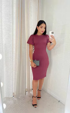 0038 - Vestido Manga Bufante - Comprar em Loja BoaForma 0038 - Vestido Manga Bufante - Comprar em Loja BoaForma