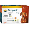 Antipulgas Zoetis Simparic 20 mg para Cães 5,1 a 10 Kg - 1 Comprimido