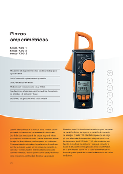 TESTO 770-3 Pinza Amperométrica Digital True Rms Bluetooth en internet