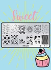 Placa de stamping SWEET PINK MASK