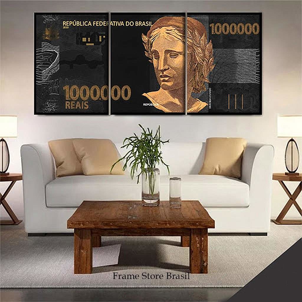 Quadros Decorativos Nota De Um Milhao Frete Rapido Desconto