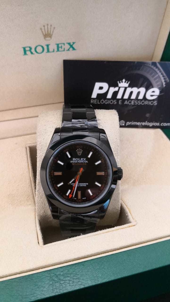rolex milgauss preto