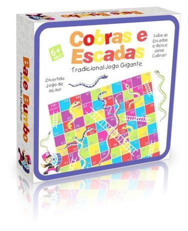 Jogo Cobras e Escadas em Madeira - Educativos Brinquedos