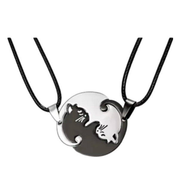 Collar Yin Yang Gatitos Par De Collares - Goods Trade